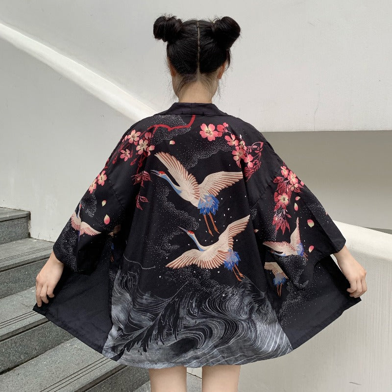 Ukiyo-e Print Kimono Cardigan, view 2