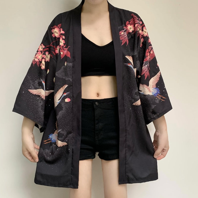 Ukiyo-e Print Kimono Cardigan, main view