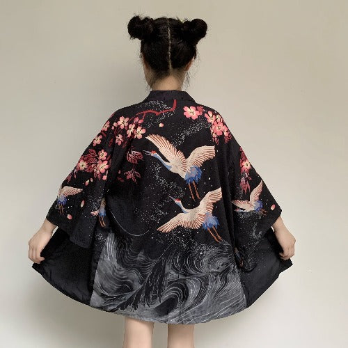 Ukiyo-e Print Kimono Cardigan, view 3
