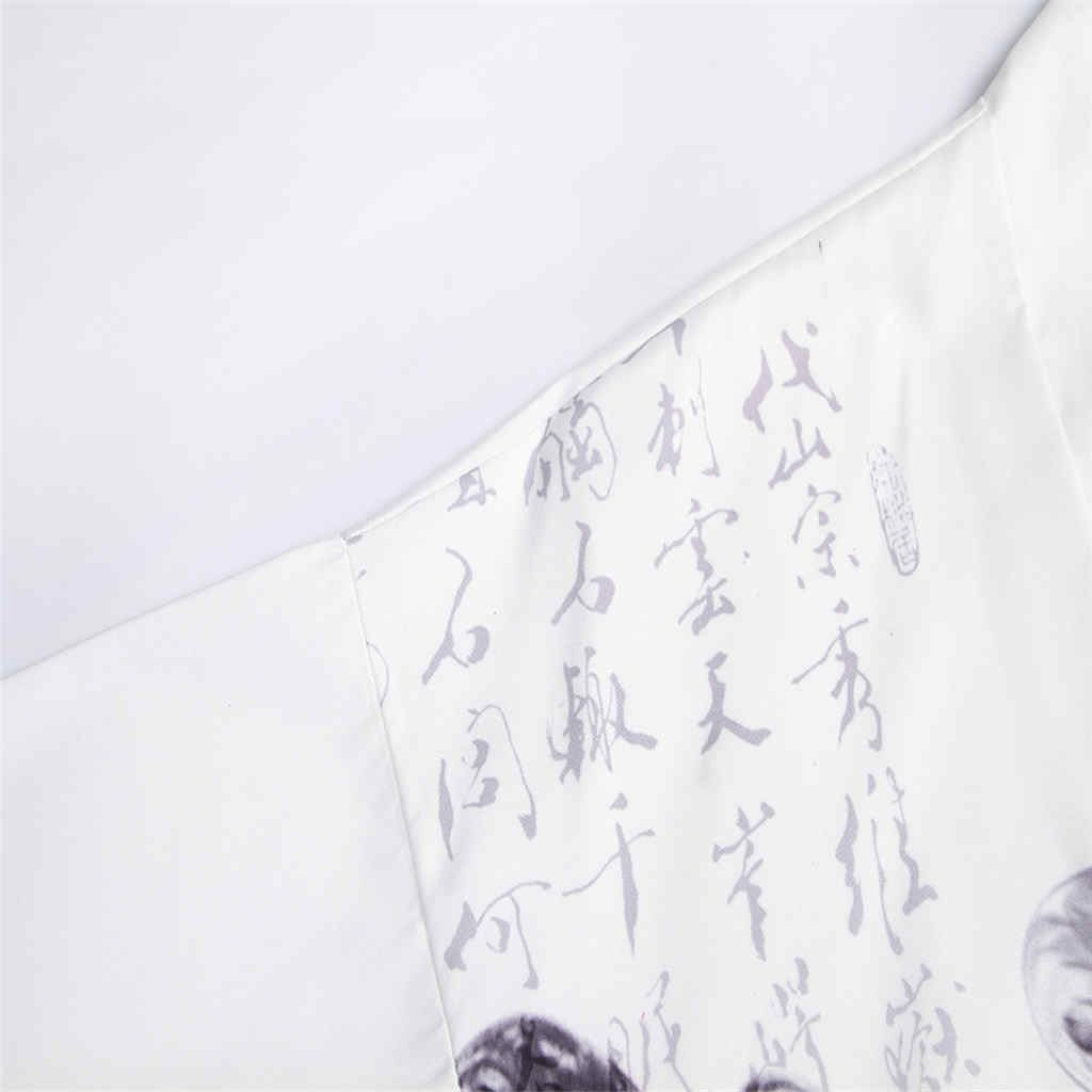 White Linen Japanese-Style Kimono Cardigan, view 4