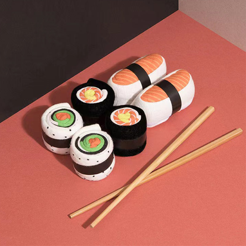 Sushi Novelty Socks Set - Combed Cotton Mid-Calf, alternate view 7