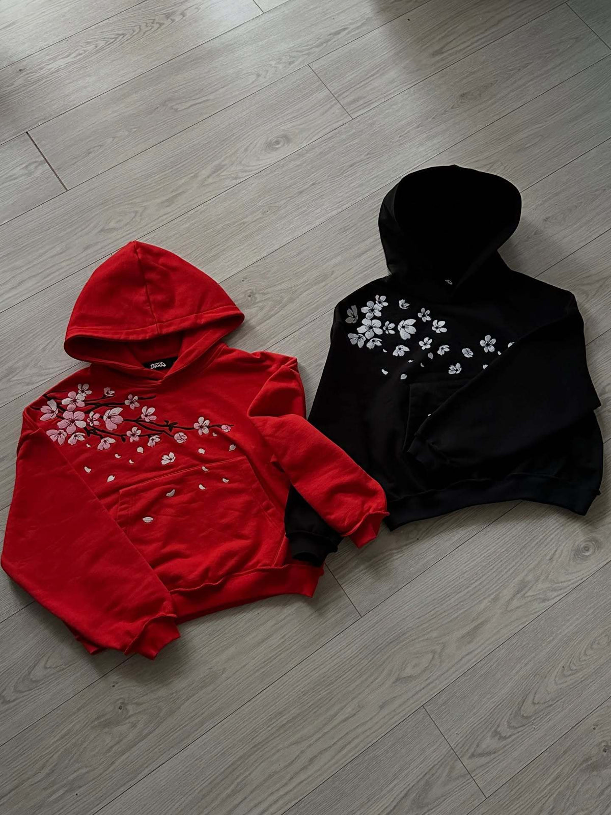 Cherry Blossom Print Pullover Hoodie, alternate view 1