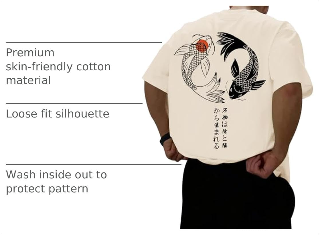 Oversized Graphic Tshirts for Men Japanese Streetwear Shirts Vintage Harajuku T Shirts Drop Shoulder Designer Tees