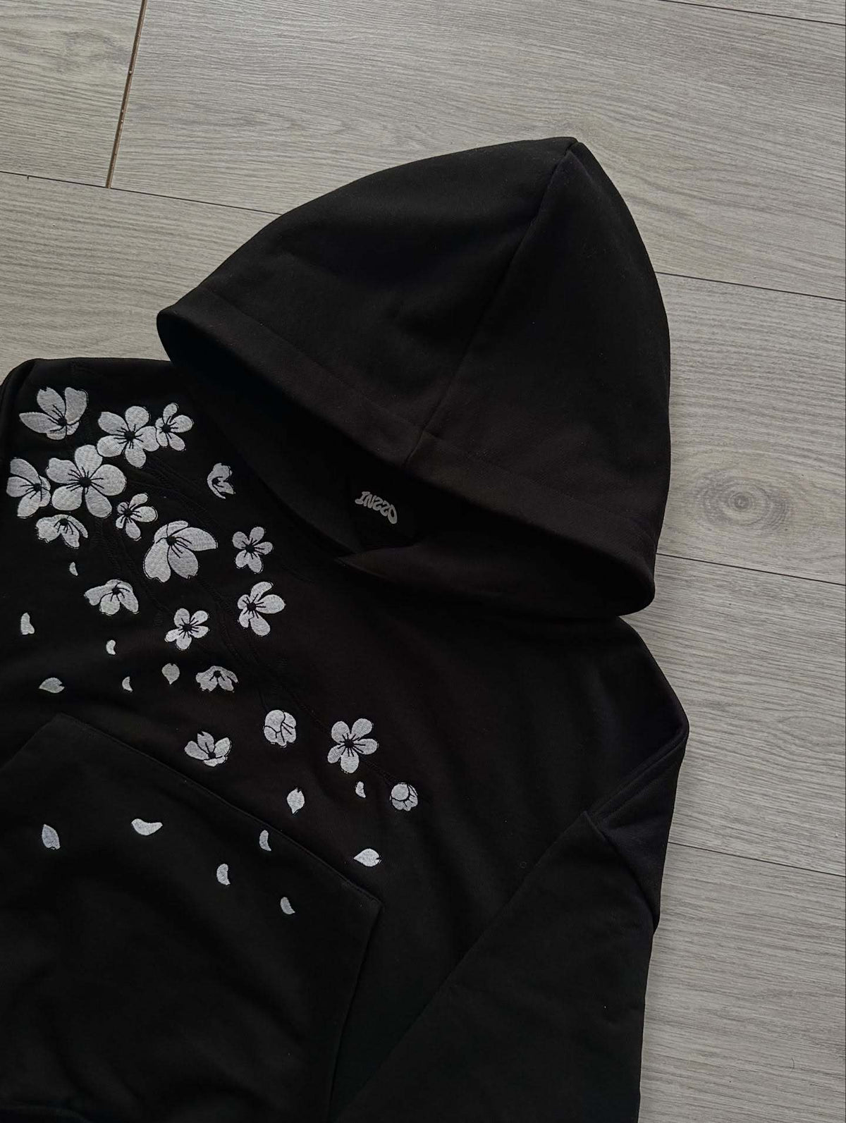 Cherry Blossom Print Pullover Hoodie, alternate view 3