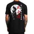 Japanese Samurai Back-Print Graphic Tee, Black