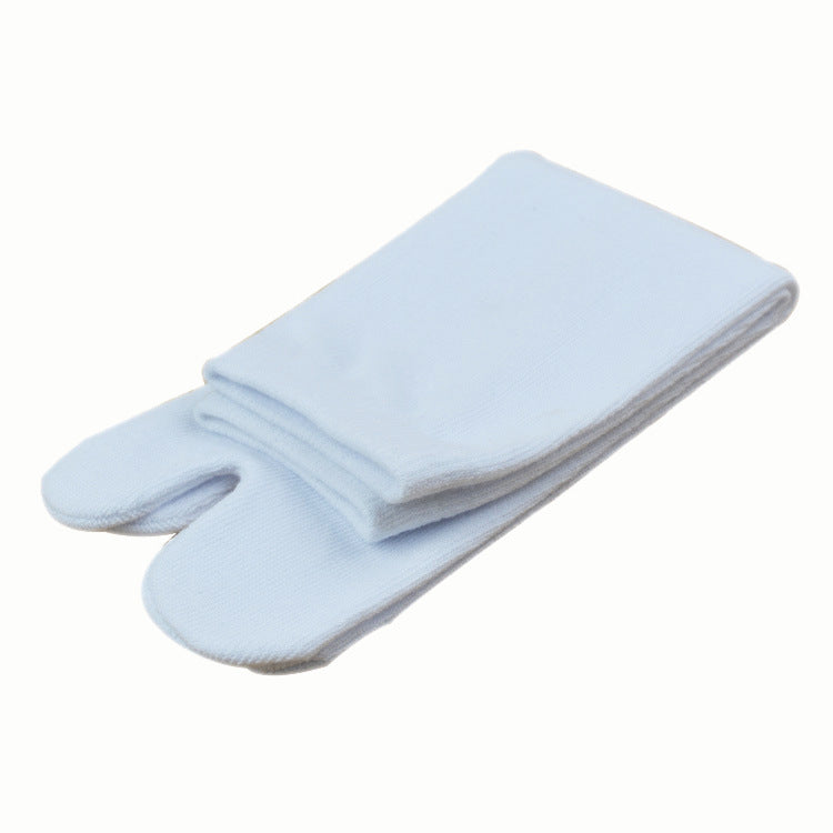 Japanese Tabi Split-Toe Socks - Two-Toe Clog Socks, White